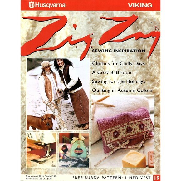 Husqvarna Viking Zig Zag Magazine Issue 19 2004 Sewing for the Holidays Patterns - Picture 1 of 1